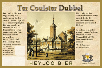 Ter Coulster dubbel etiket